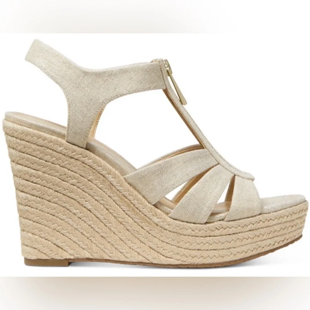 Michael Kors Cream Espadrille Wedges